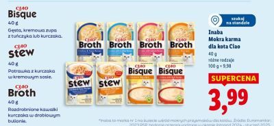 Mokra karma dla kota Ciao Inaba Stew promocja w Lidl