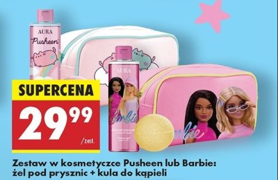 Zestaw w pude艂ku pusheen: 偶el pod prysznic + kula do k膮pieli AURA promocja