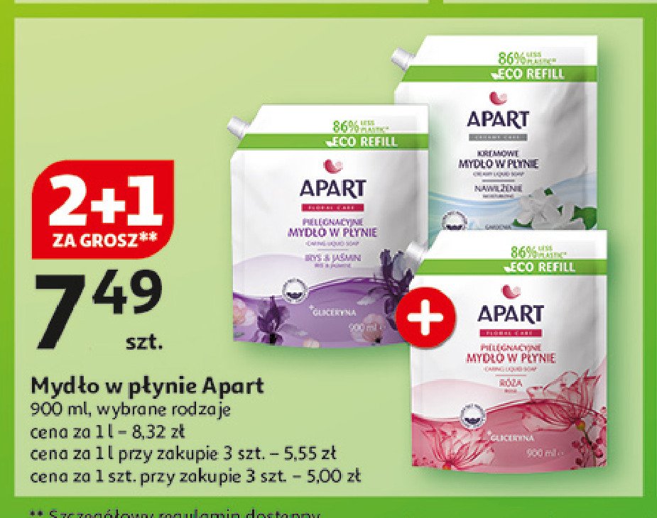 Mydło w płynie irys & jaśmin zapas promocja w Auchan