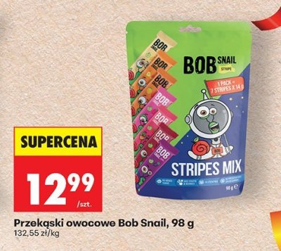 Przekąski owocowe Bob Snail promocja w Biedronka