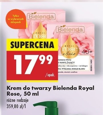 Krem do twarzy 40+ Bielenda royal rose elixir promocja
