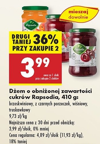 Dżem truskawkowy Rapsodia promocja w Biedronka