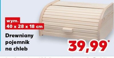 Drewniany pojemnik na chleb promocja w Kaufland