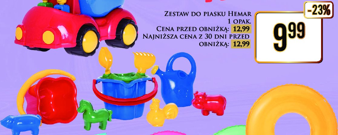 Zestaw do piasku Hemar promocja w Dino