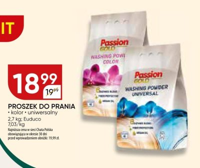 Proszek do prania Passion Gold promocja w Chata Polska