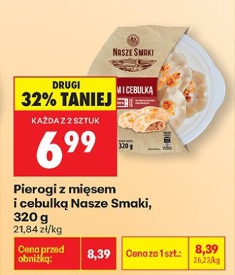 Pierogi z mięsem i cebulką Nasze Smaki promocja w Biedronka