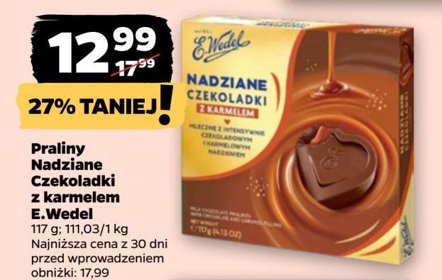 Czekoladki nadziane z karmelem E. wedel promocja