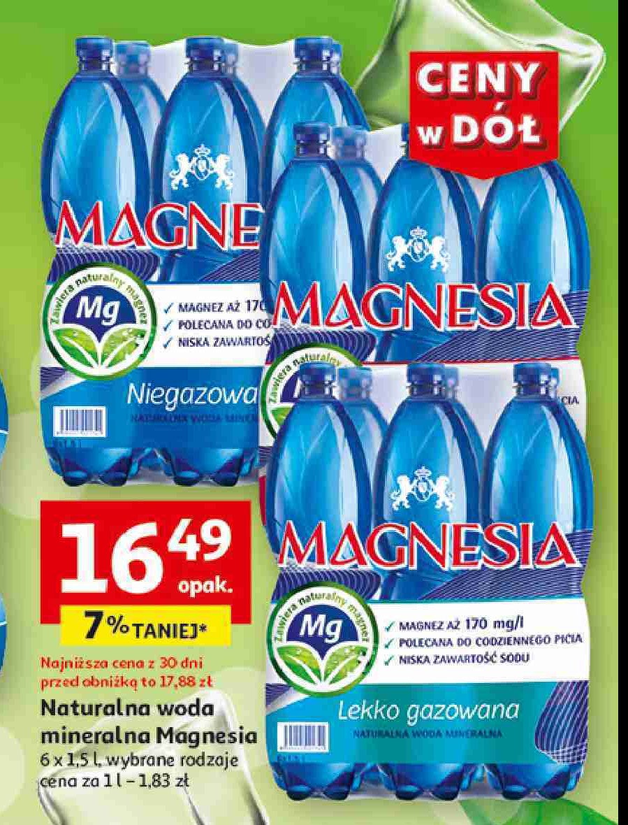 Woda niegazowana Magnesia promocja