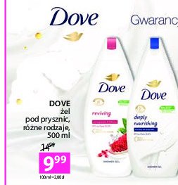 Żel pod prysznic pomegranate & hibiscus tea Dove reviving promocje