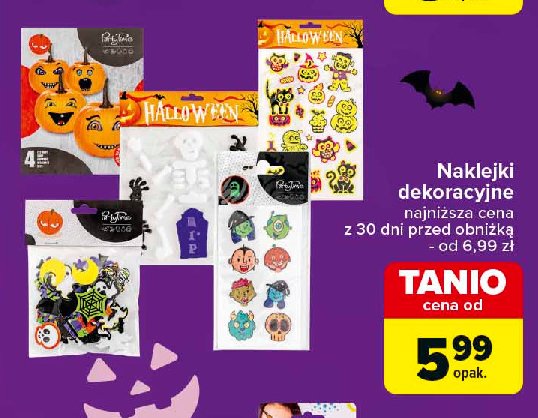 Naklejki halloween PARTY TIME promocja w Carrefour