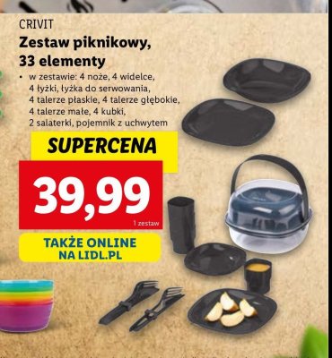 Zestaw piknikowy Crivit promocja