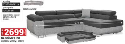 Narożnik Lido wybrane wzory i kolory promocja w Merkury Market