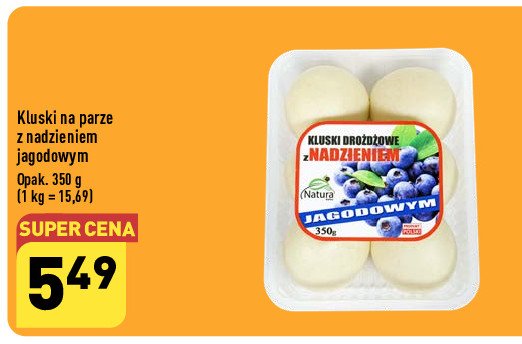 Kluski dro偶d偶owe z nadzieniem jagodowym NATURA promocja