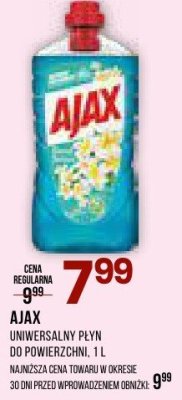 Uniwersalny płyn do powierzchni Ajax, 1 l promocja w Drogerie Natura