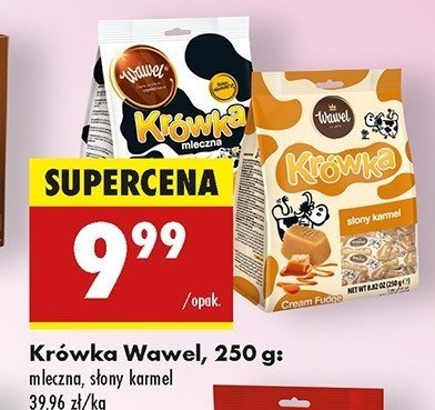 Cukierki WAWEL KRÓWKA SŁONY KARMEL promocja