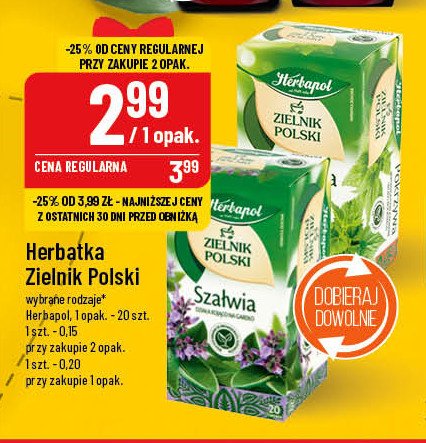 Herbatka szałwia Herbapol zielnik polski promocja