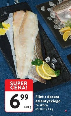 Filet z dorsza atlantyckiego ze skórą promocja w Intermarche