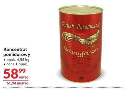 Koncentrat pomidorowy promocja w Makro