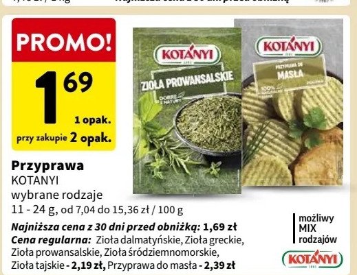 Zioła greckie Kotanyi promocja