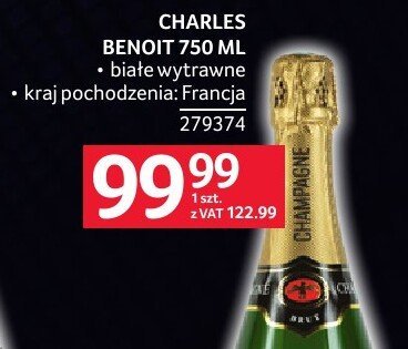 Charles Benoit 750 ml promocja w Selgros