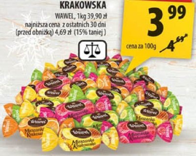Cukierki Mieszkańca Krakowska Wawel promocja w Arhelan