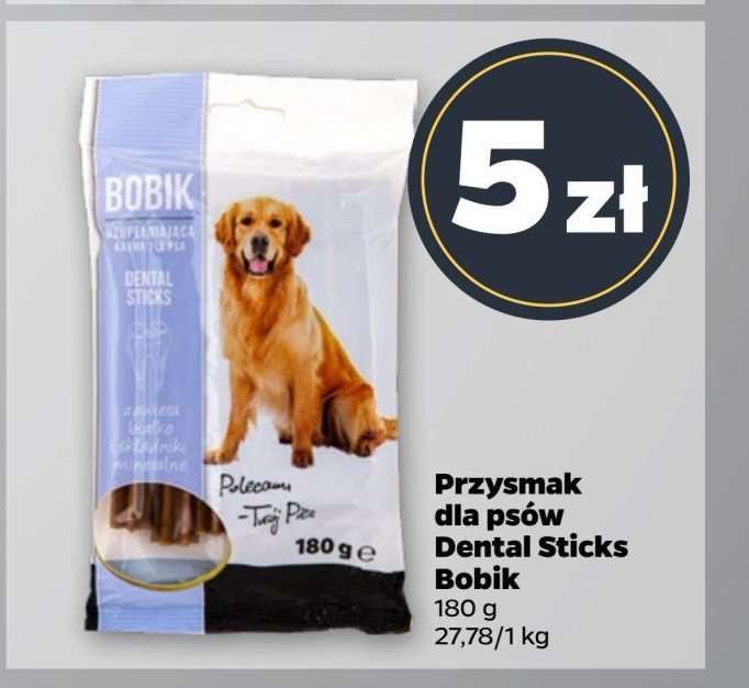 Przysmak dla psa dental sticks Bobik promocja