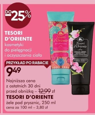 TESORI D'ORIENTE żele pod prysznic promocja w Super-Pharm