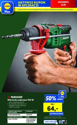 Wiertarka udarowa 750 w Parkside promocja