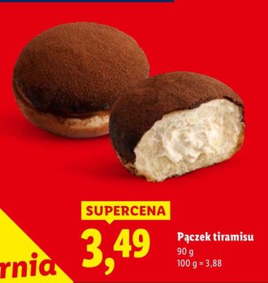 Pączek tiramisu promocja w Lidl