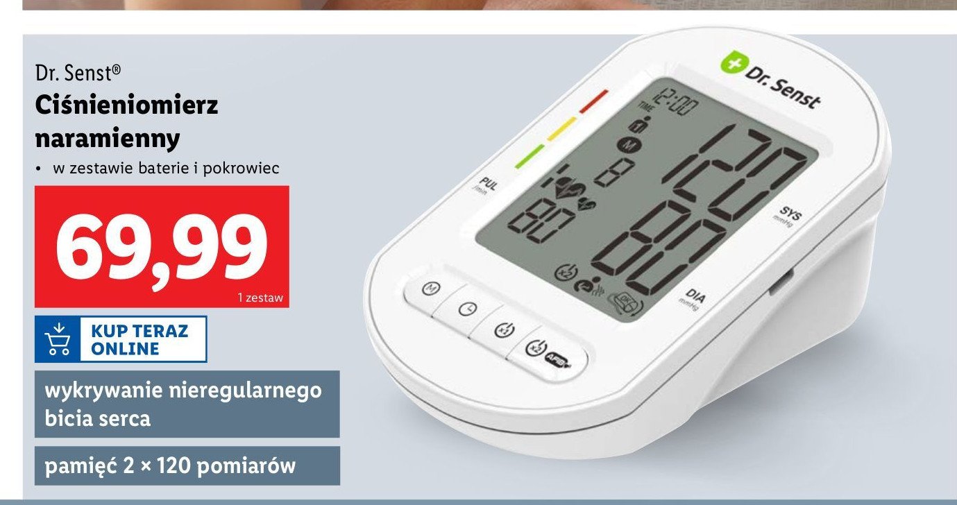 Ci艣nieniomierz naramienny Dr. senst promocja