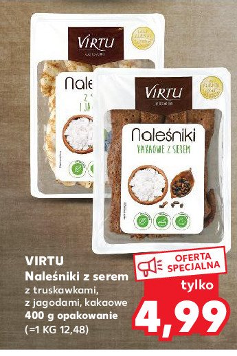 Nale艣niki kakaowe z serem Virtu promocja