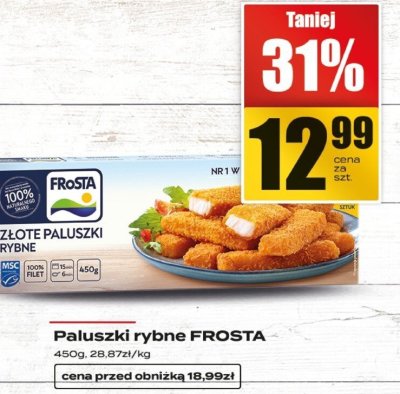 Paluszki rybne FROSTA złote promocja w Supeco