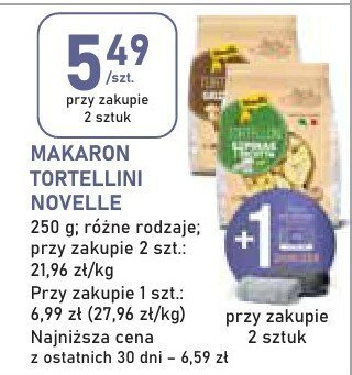 Makaron Tortellini Novelle promocja w Stokrotka