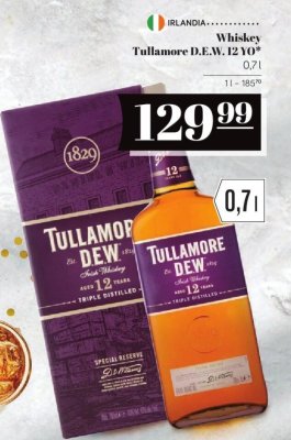 Whiskey Tullamore D.E.W. 12 YO 0,7l promocja w POLOmarket