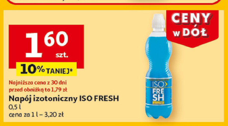 Napój izotoniczny wieloowocowy ISOFRESH promocja w Auchan