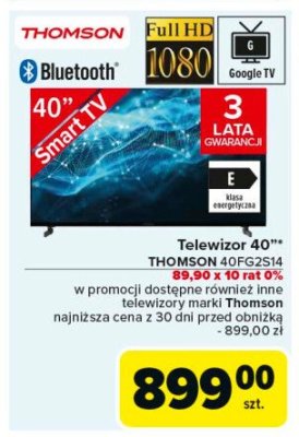 Telewizor 40" 40fg2s14 Thomson promocja