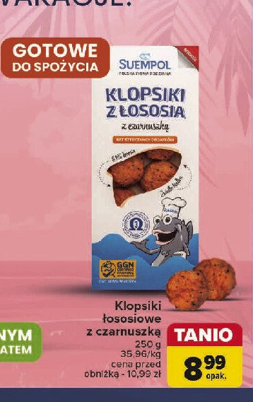 Klopsiki z łososia z czarnuszką Suempol promocja