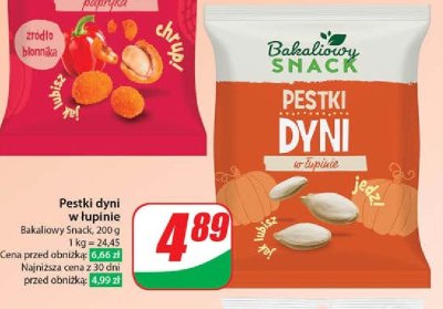 Pestki dyni bez łupiny Bakaliowy snack promocja