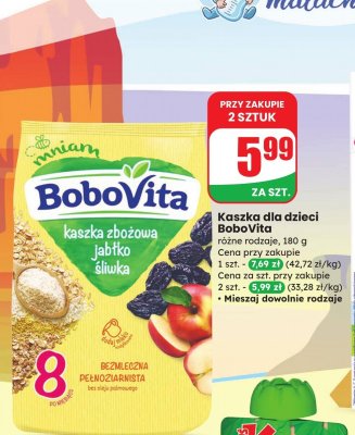 Kaszka dla dzieci BoboVita różne rodzaje promocja w Dino