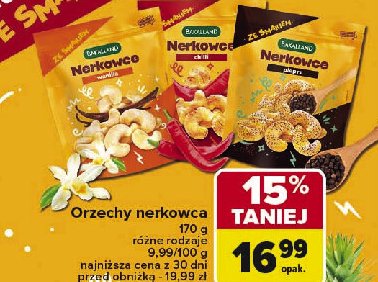 Orzechy nerkowca wanilia Bakalland promocja w Carrefour