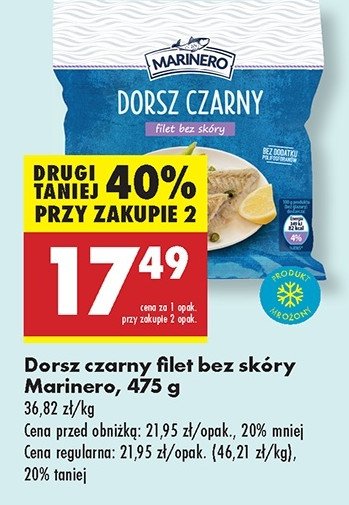 Dorsz czarny Marinero promocja