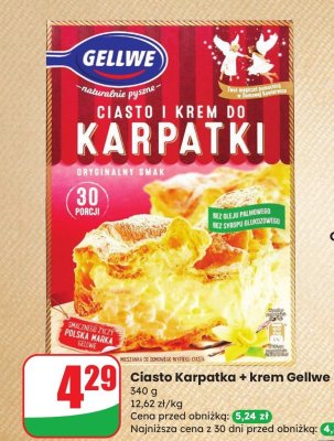Ciasto Karpatka + krem  promocja w Dino