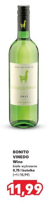 Wino Bonito vinedo chardonnay promocja