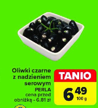 Oliwki czarne z nadzieniem serowym Perla antipasti promocja