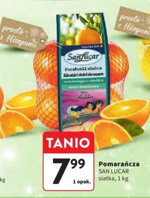 Pomarańcza SAN LUCAR siatka promocja w Intermarche