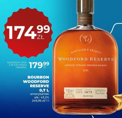 Bourbon Woodford Reserve 0,7 L promocja w Duży Ben