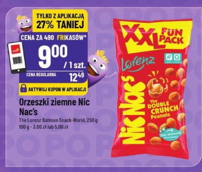 Orzeszki ziemne Nic Nac's promocja w POLOmarket