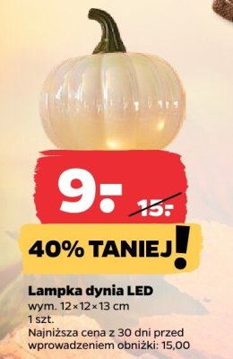 Lampka dynia LED promocja w Netto