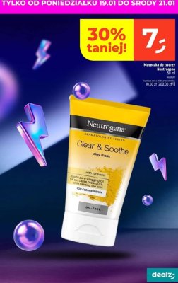 Maseczka do twarzy Neutrogena Clear & Soothe promocja w Dealz