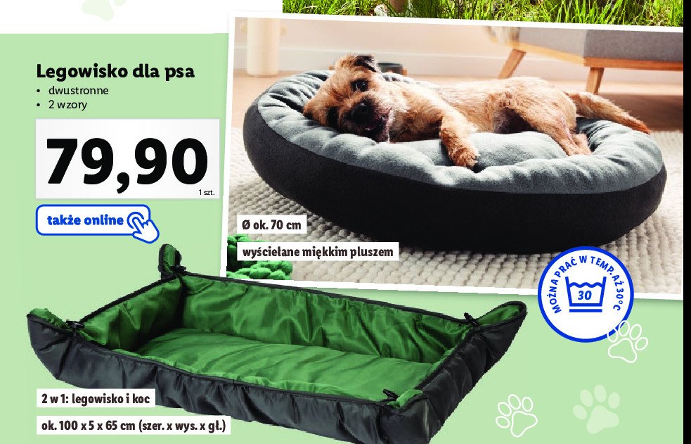 Legowisko 2w1 koc 100 x 5 x 65 cm promocja